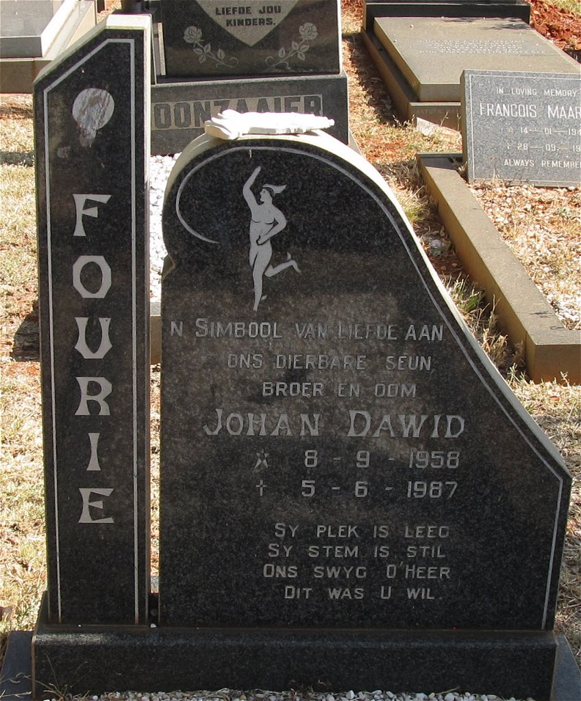 FOURIE Johan Dawid 1958-1987