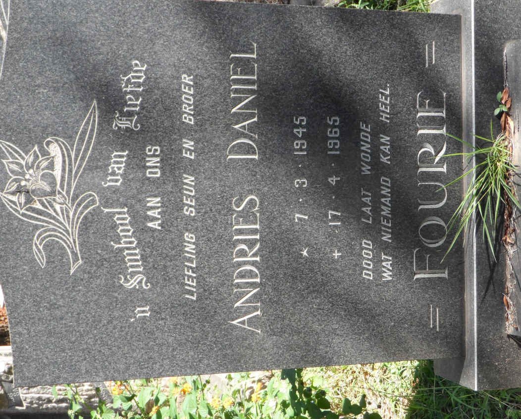 FOURIE Andries Daniel 1945-1965