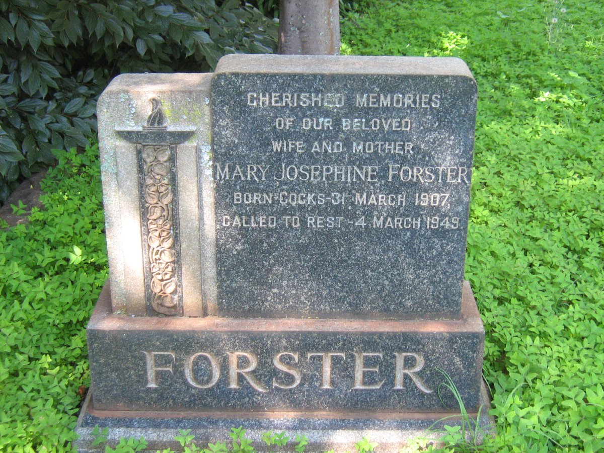 FORSTER Mary Josephine nee COCKS 1907-1949