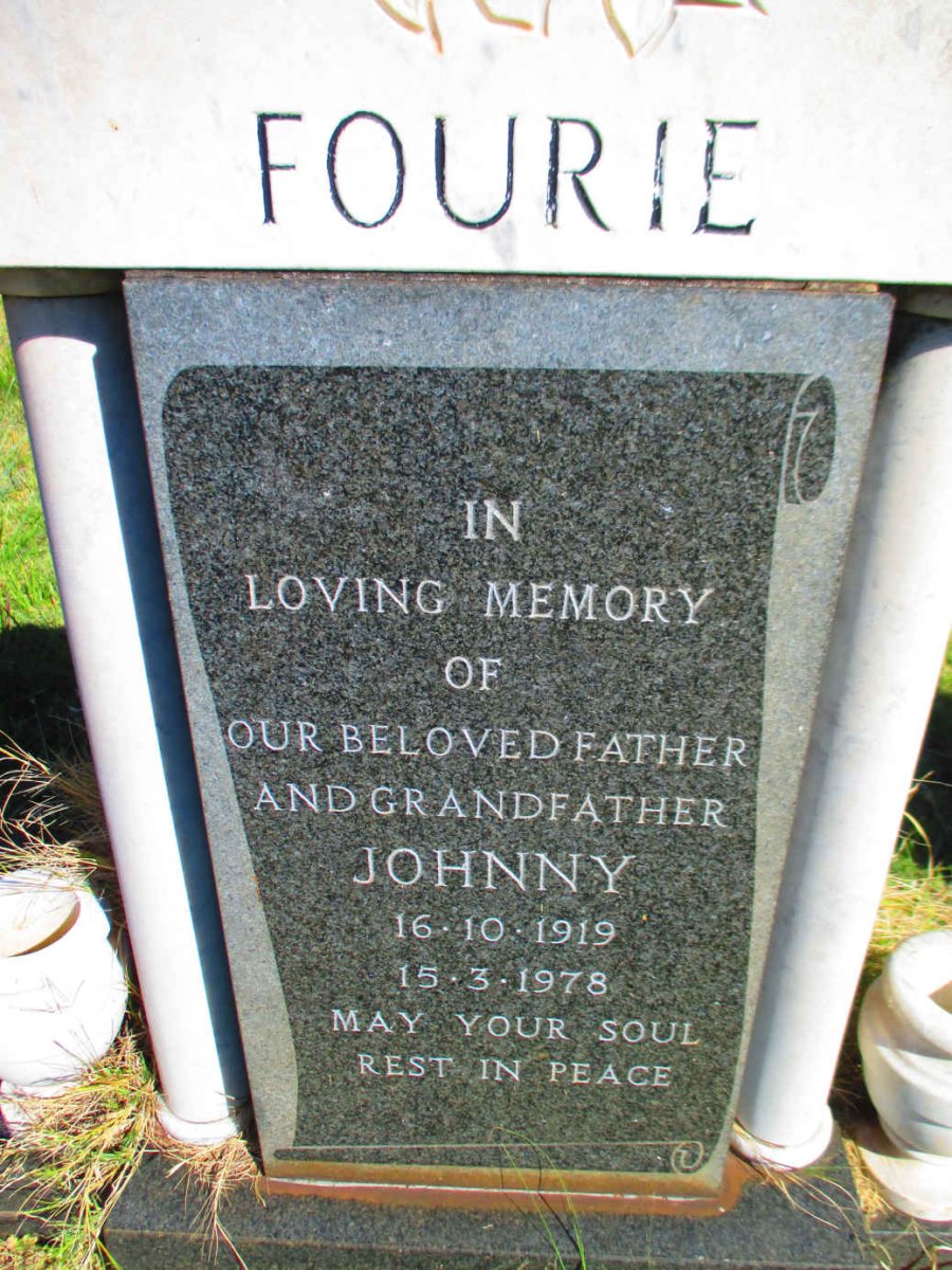 FOURIE Johnny 1919-1978
