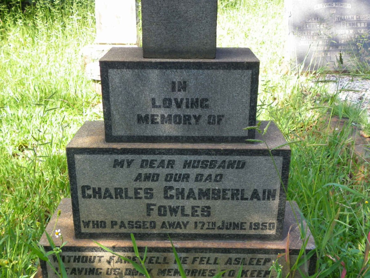 FOWLES Charles Chamberlain -1950