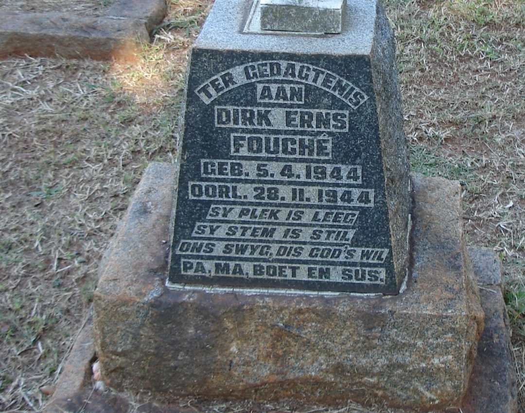 FOUCHÉ Dirk Erns 1944-1944
