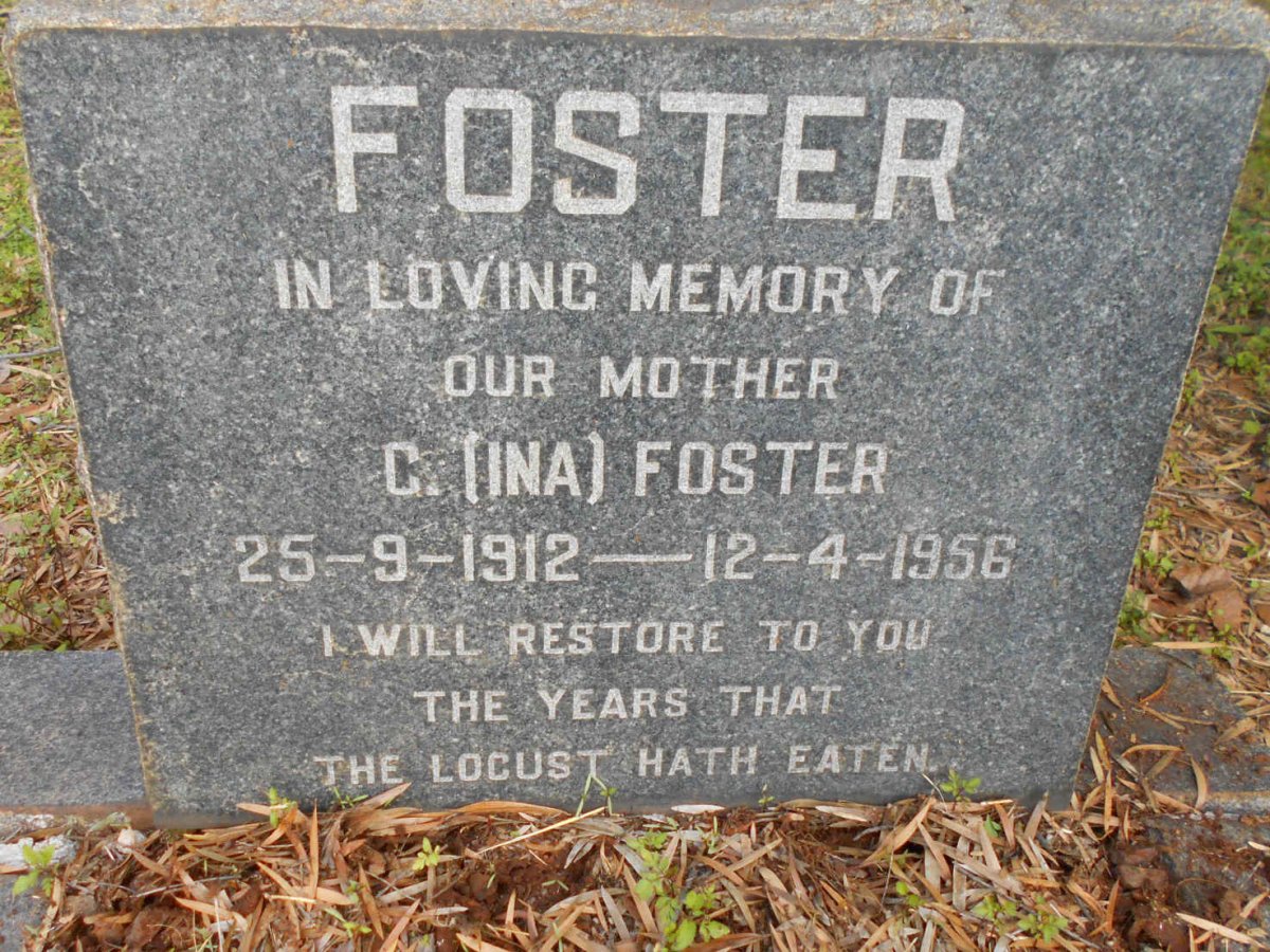 FOSTER C. 1912-1956