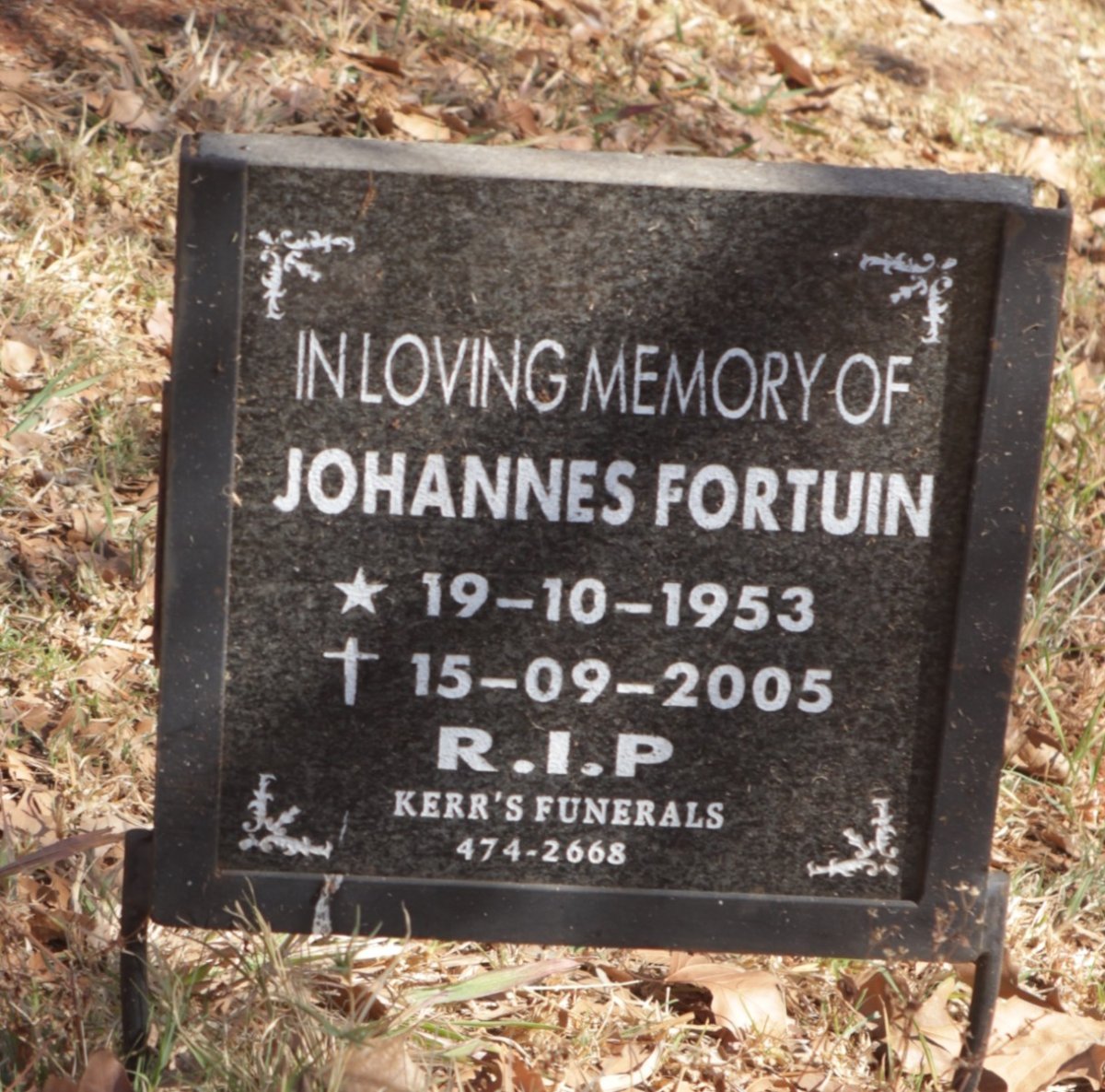 FORTUIN Johannes 1953-2005