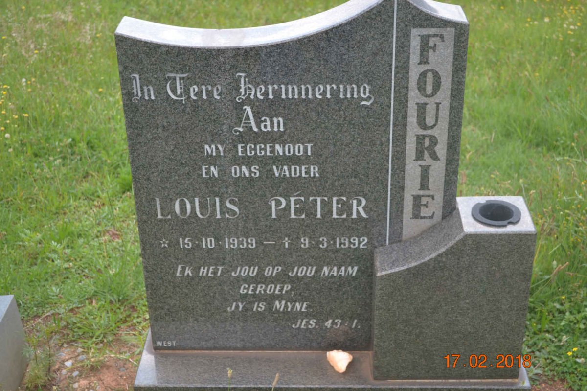 FOURIE Louis Péter 1939-1992