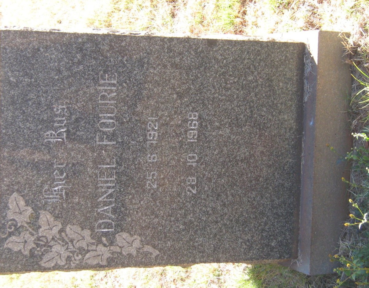 FOURIE Daniel 1921-1968