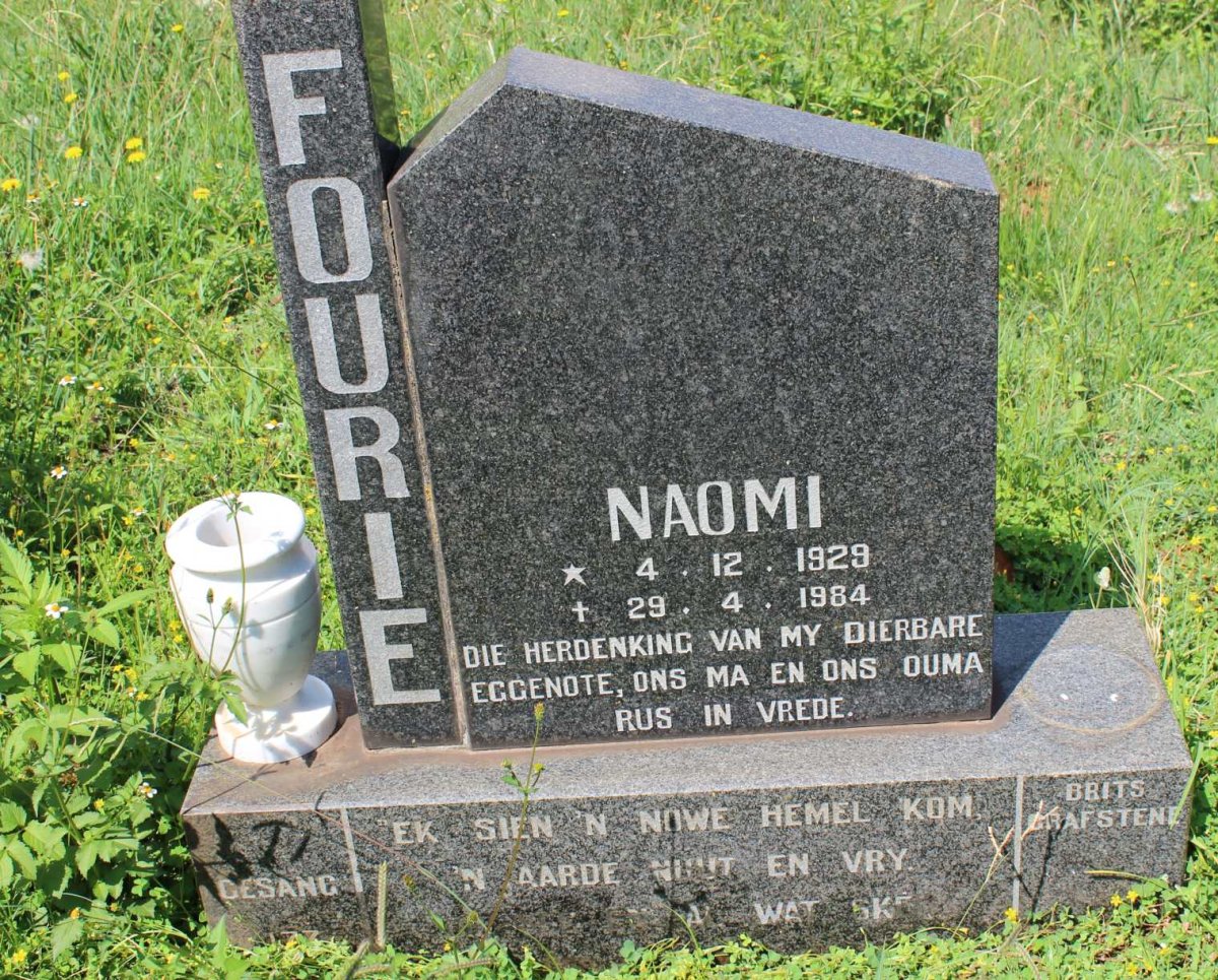 FOURIE Naomi 1929-1984