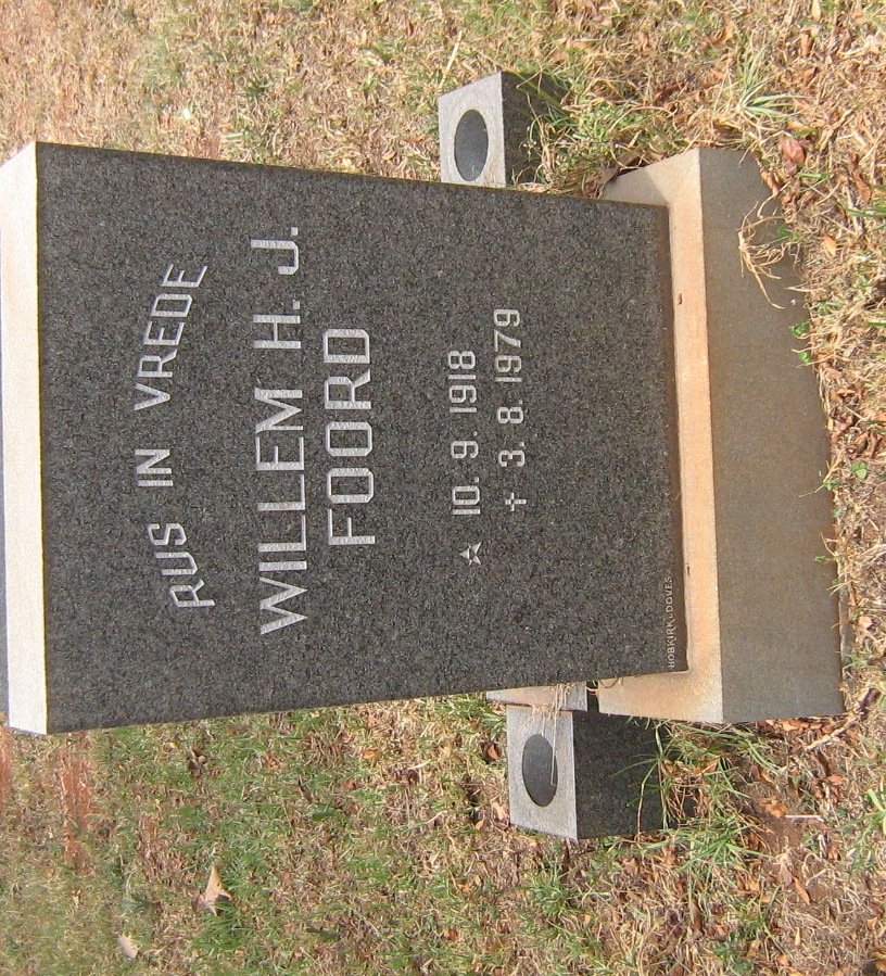 FOORD Willem H.J. 1918-1979