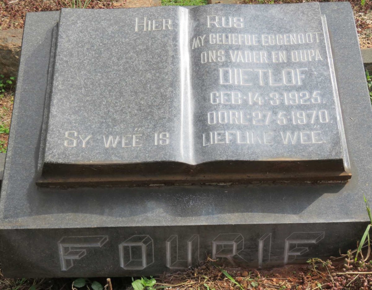 FOURIE Dietlof 1925-1970