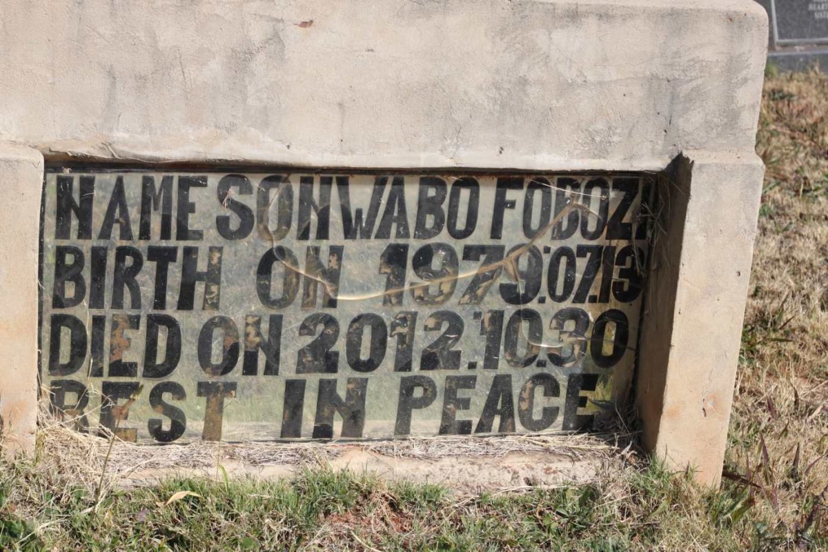 FOBOZI Sonwabo 1979-2012