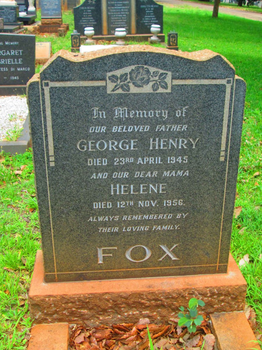 FOX George Henry -1945 &amp; Helene -1956