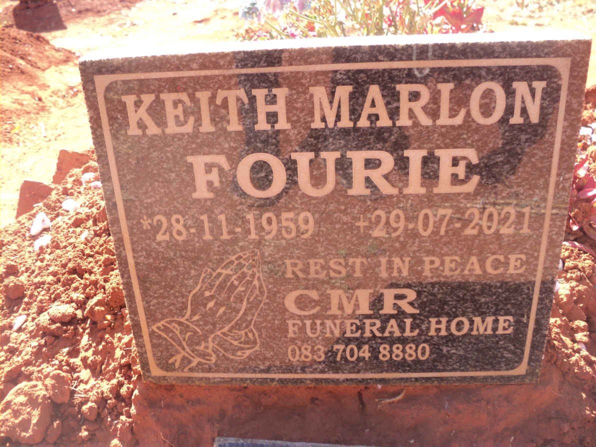 FOURIE Keith Marlon 1959-2021