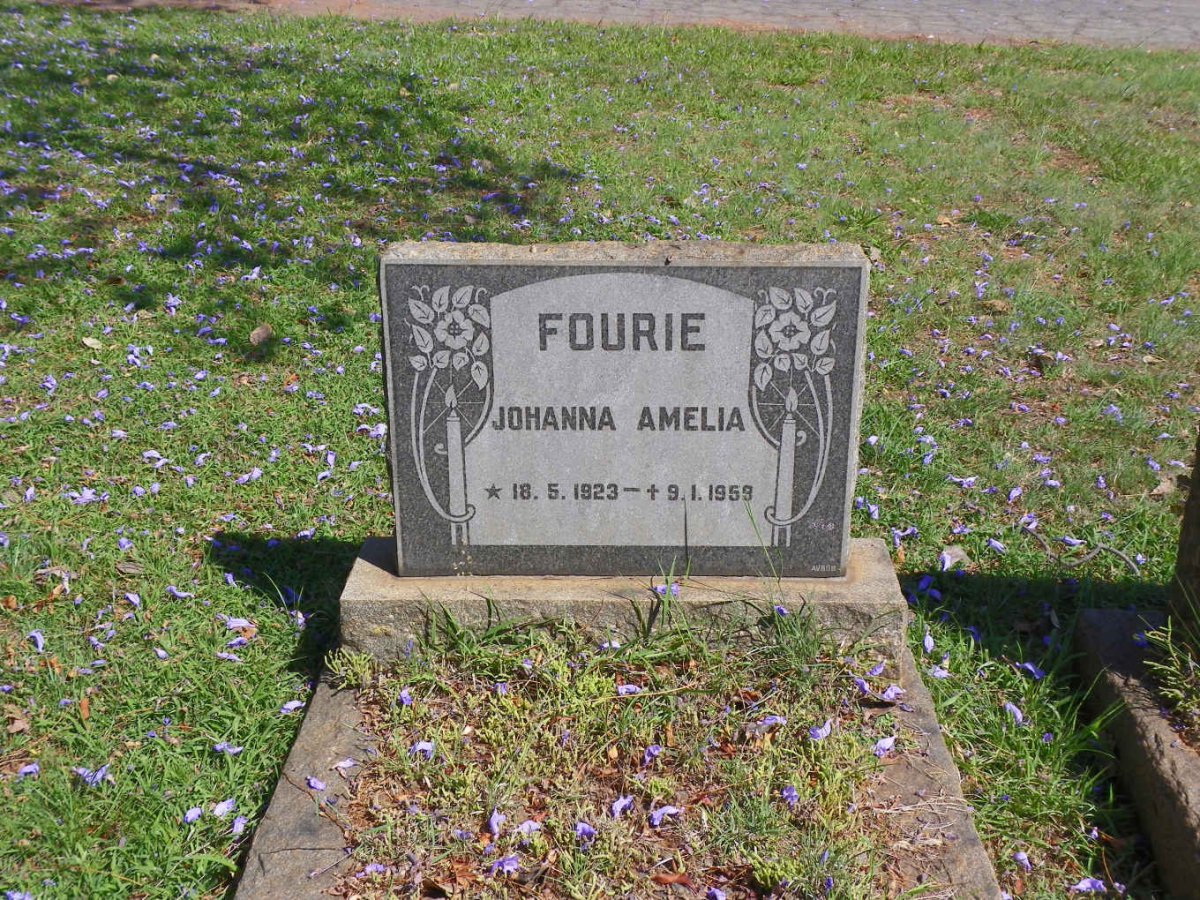 FOURIE Johanna Amelia 1923-1959