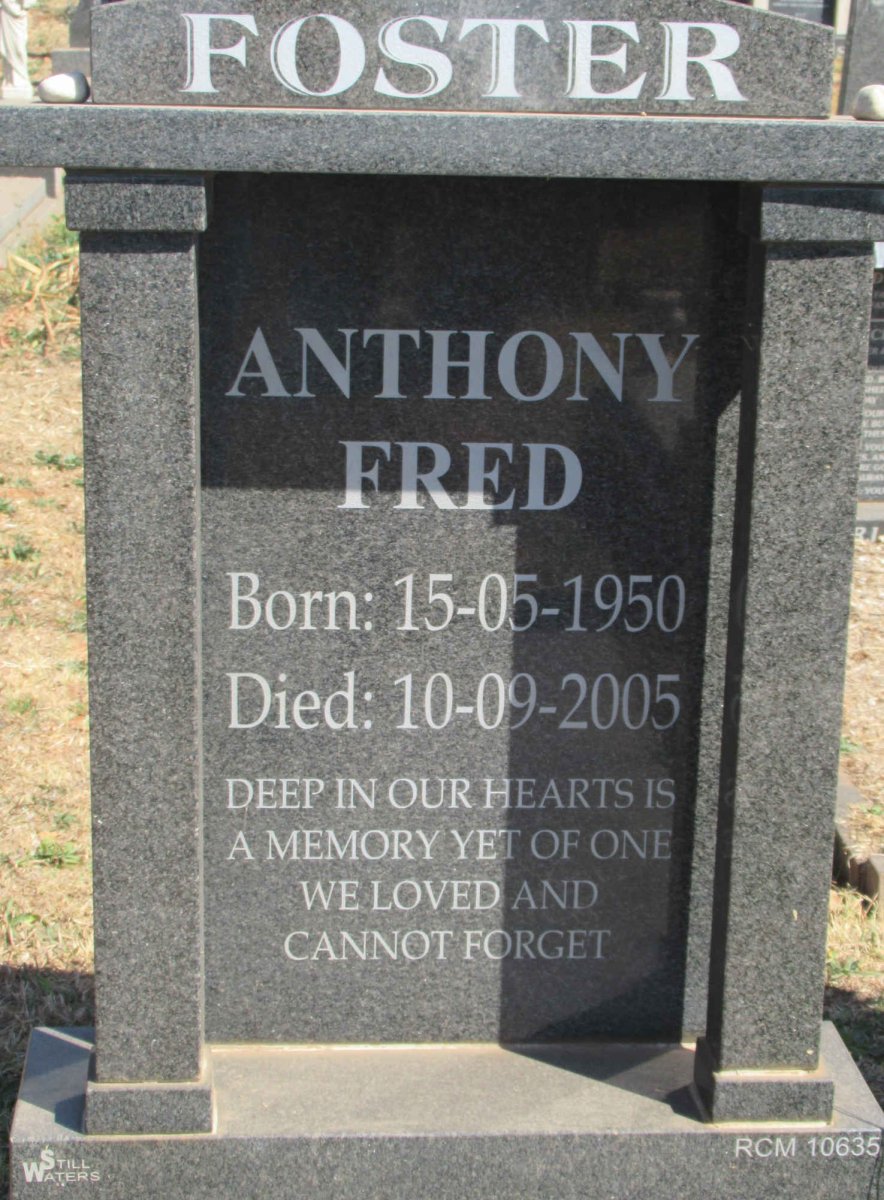 FOSTER Anthony Fred 1950-2005