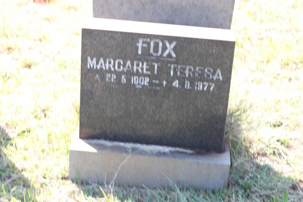 FOX Margaret Teresa 1902-1977