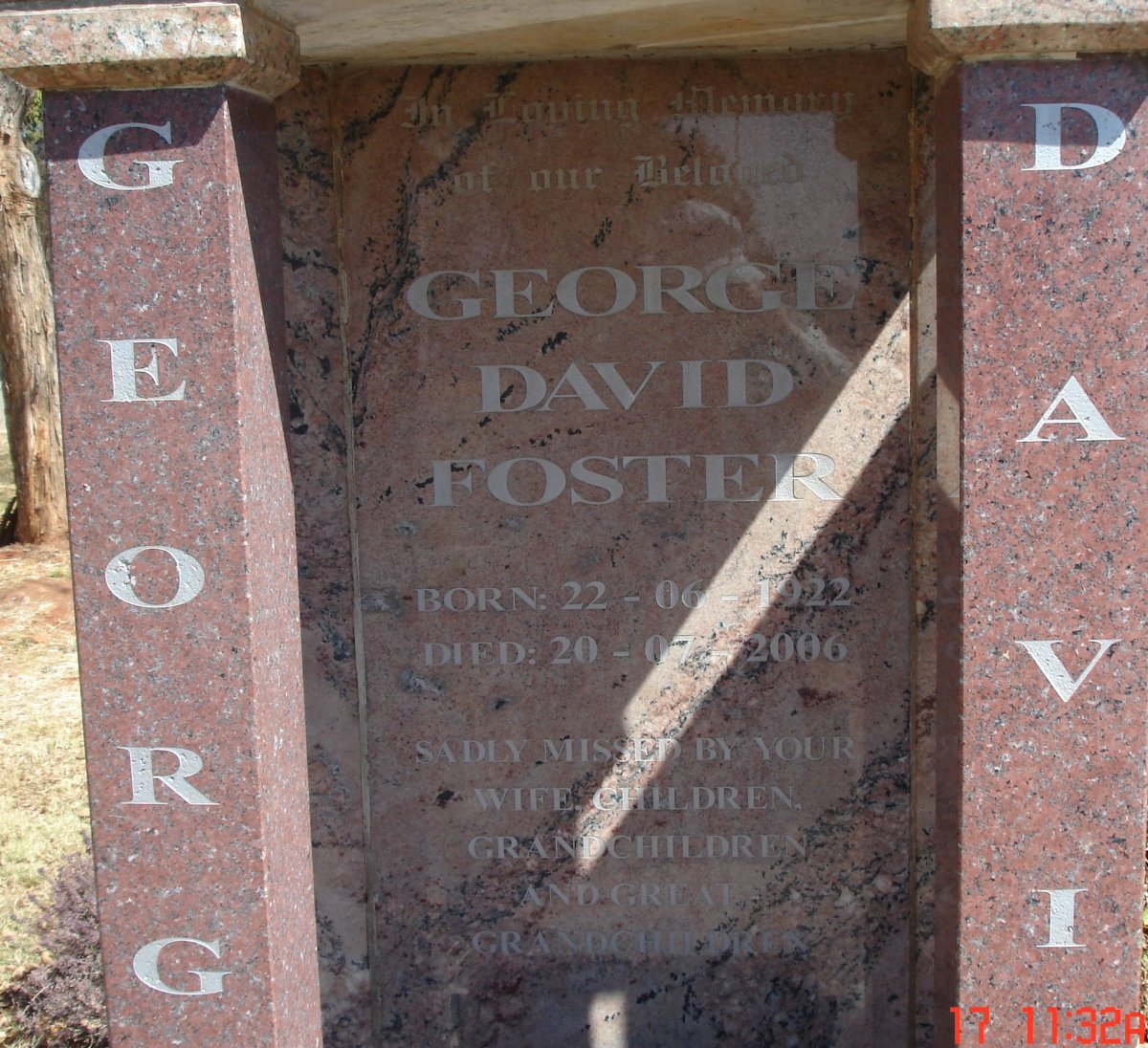 FOSTER George David 1922-2006 & Mary 1925-2007 :: FOSTER Cecil 1948-2017