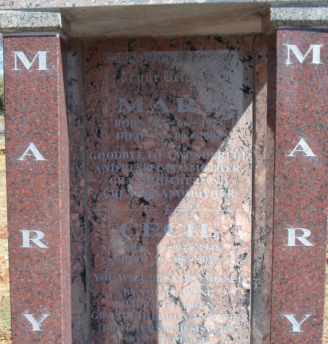 FOSTER George David 1922-2006 & Mary 1925-2007 :: FOSTER Cecil 1948-2017