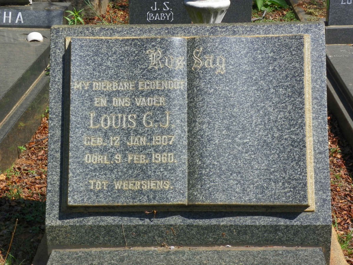 FOURIE Louis G.J. 1907-1960