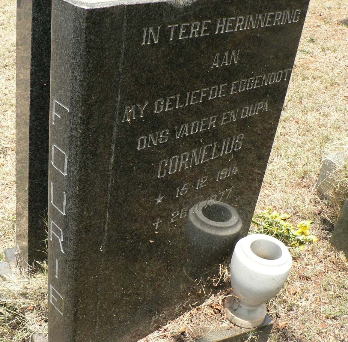 FOURIE Cornelius 1914-1977
