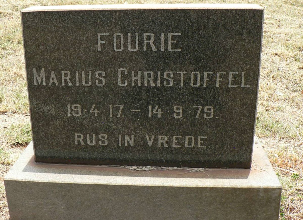 FOURIE Marius Christoffel 1917-1979