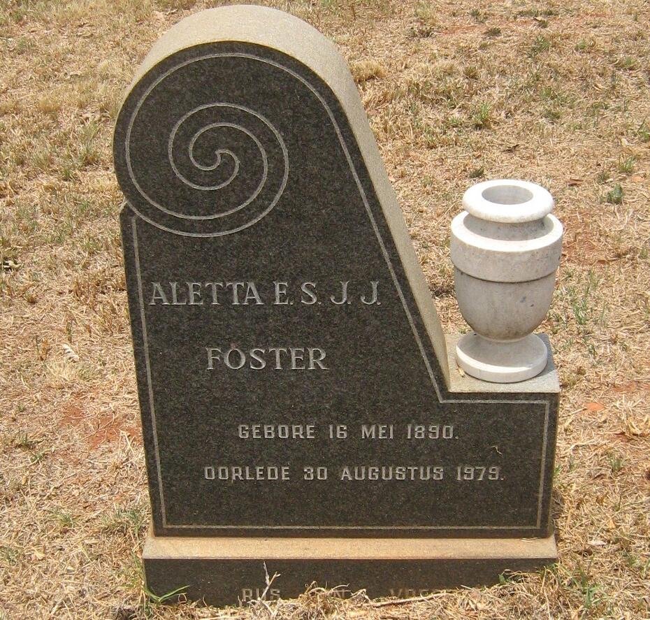 FOSTER Aletta E.S.J.J. 1890-1979