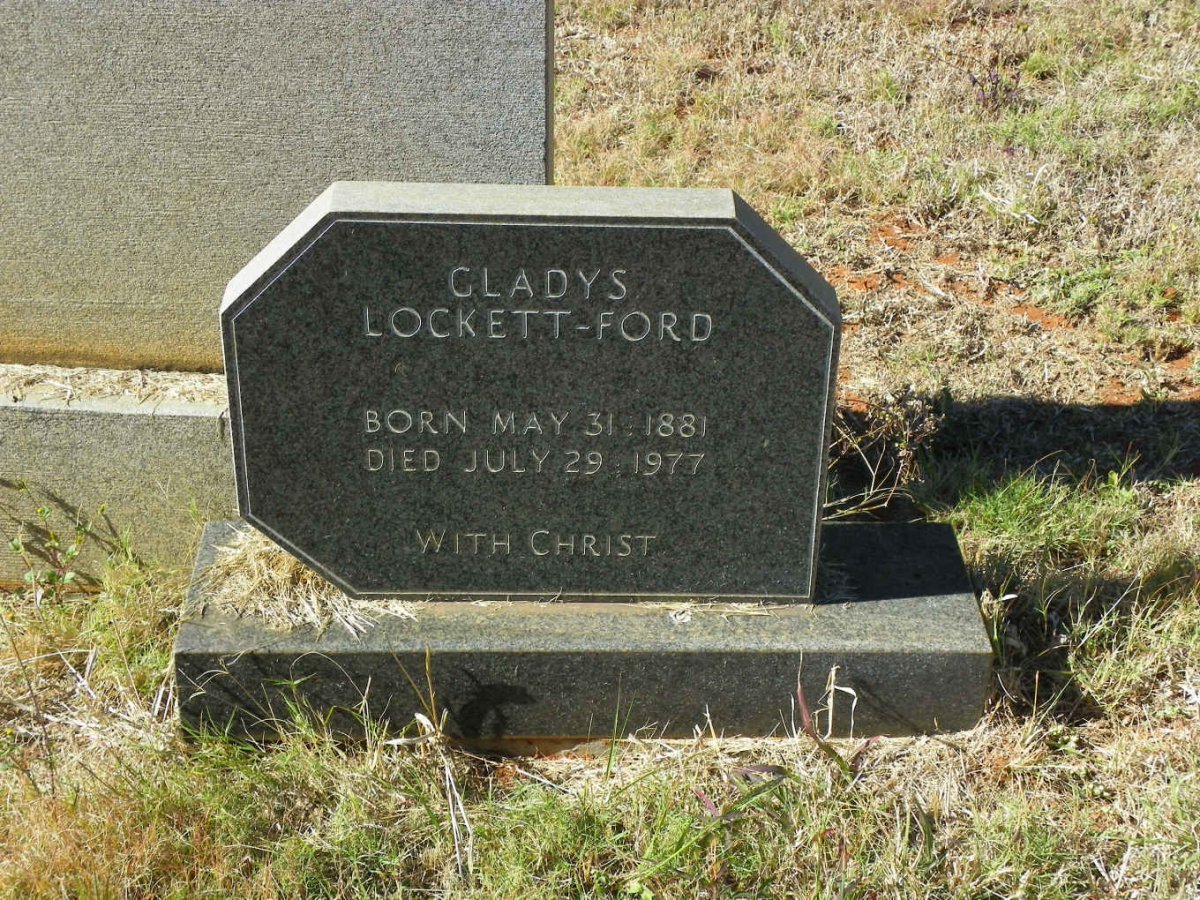 FORD Gladys, LOCKETT 1881-1977