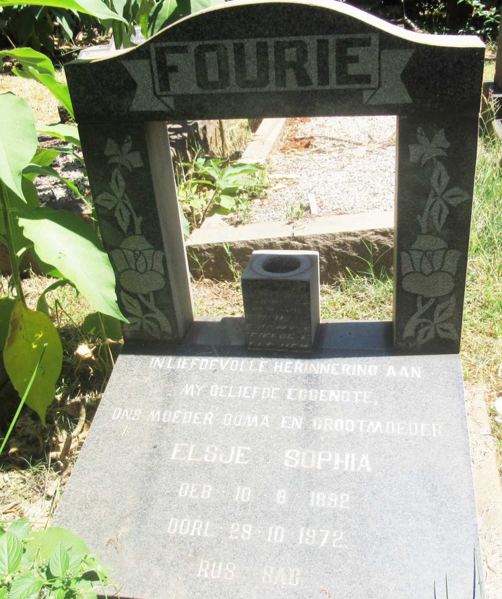 FOURIE Elsje Sophia 1892-1972