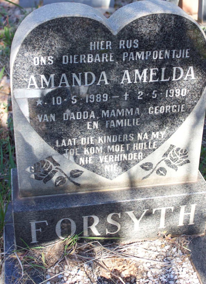 FORSYTH Amanda Amelda 1989-1990