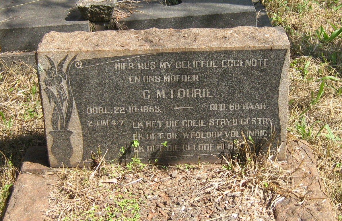 FOURIE C.M. -1953