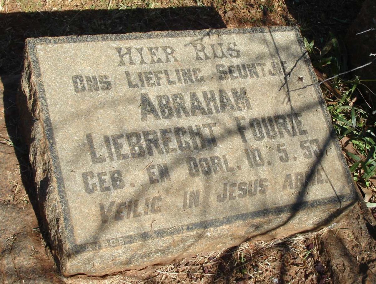 FOURIE Abraham Liebrecht 1953-1953