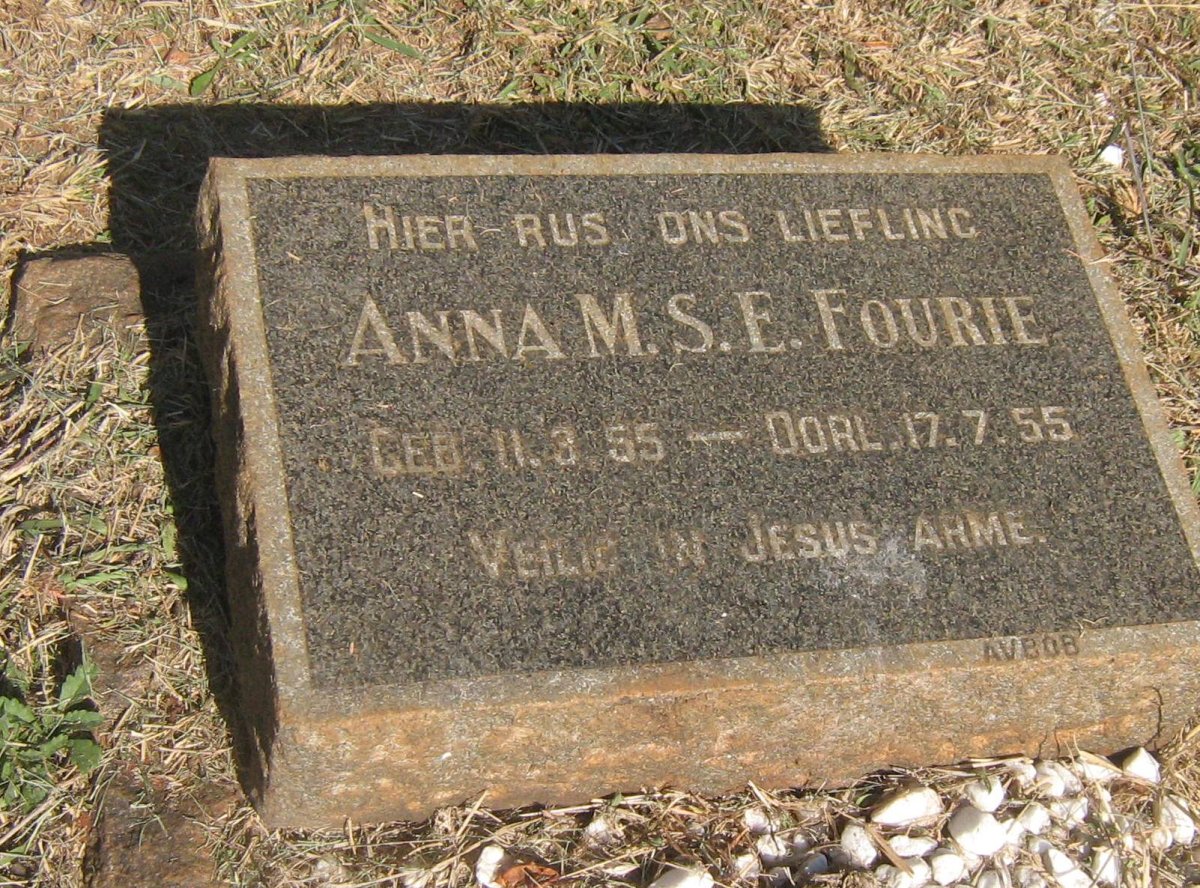 FOURIE Anna M.S.E. 1955-1955