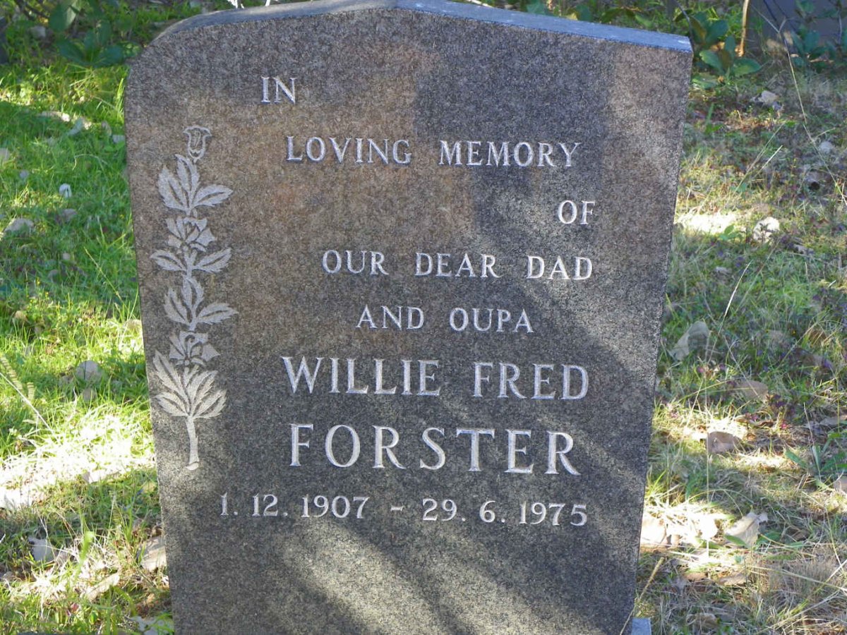 FORSTER Willie Fred 1907-1975