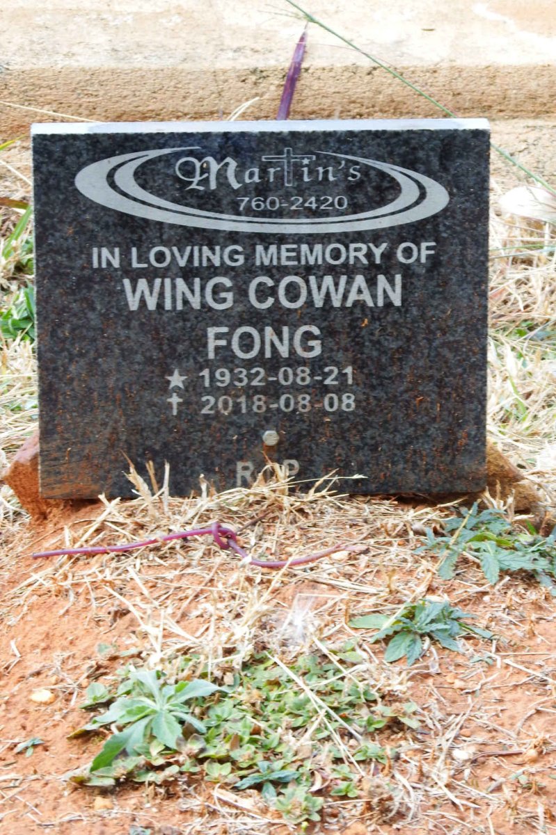 FONG Wing Cowan 1932-2018