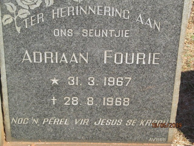 FOURIE Adriaan 1967-1968