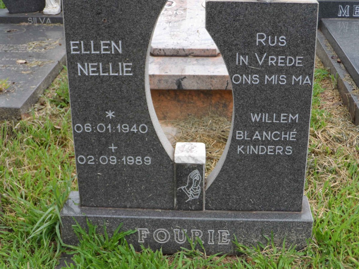 FOURIE Ellen Nellie 1940-1989