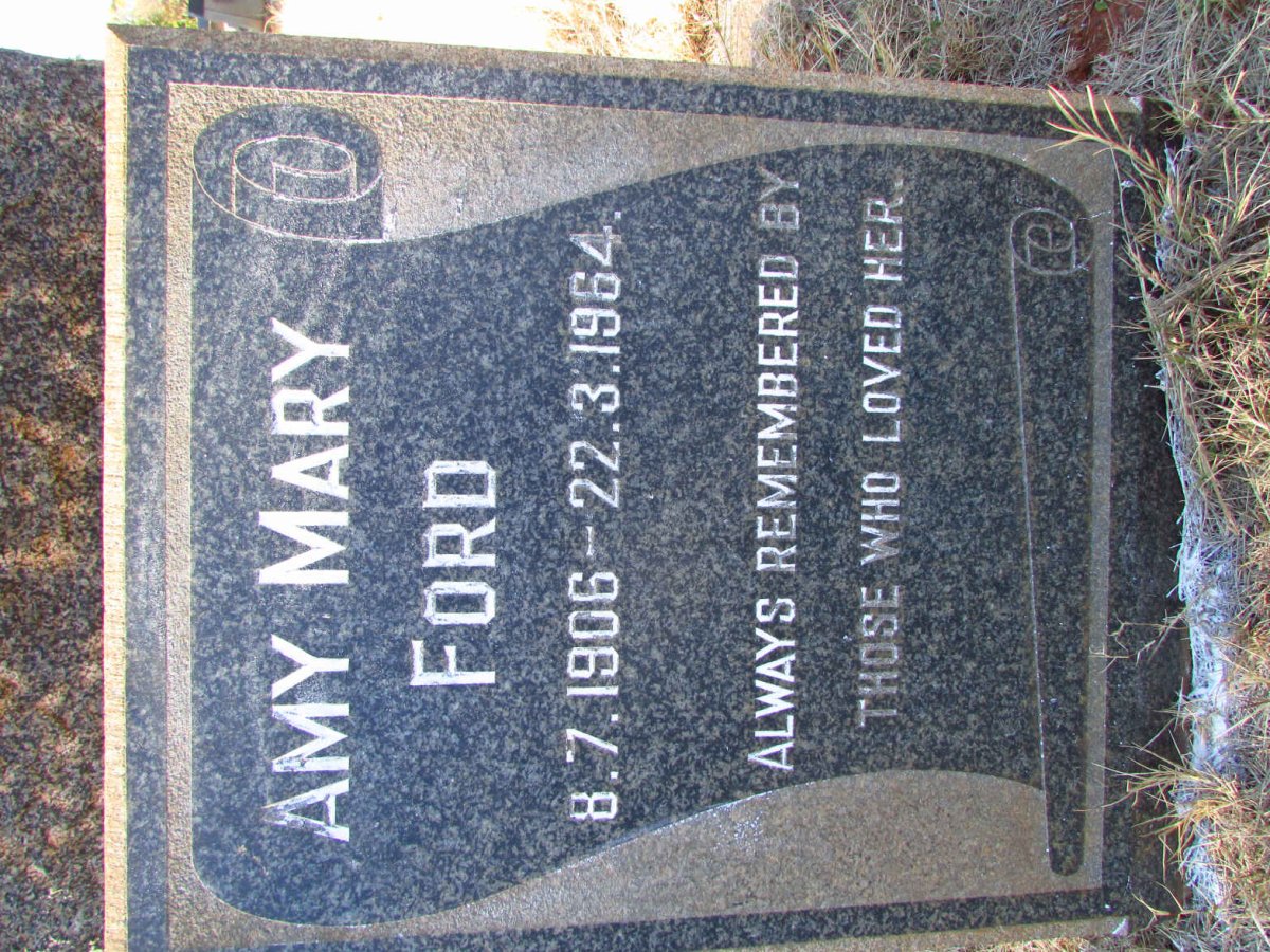 FORD Amy Mary 1906-1964