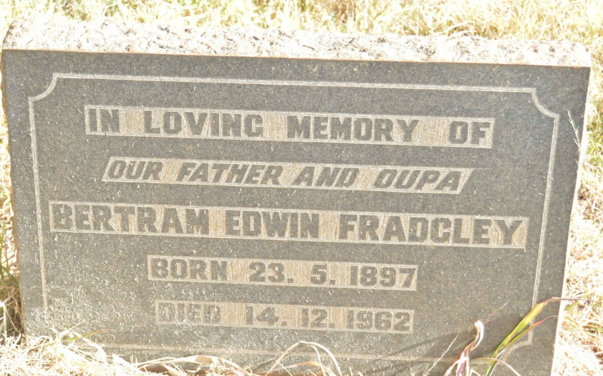 FRADGLEY Bertram Edwin 1897-1962