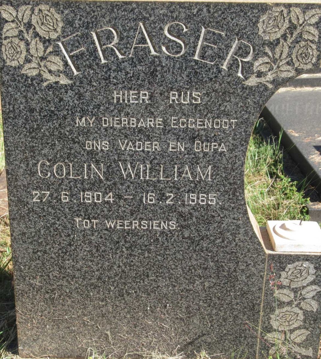 FRASER Colin William 1904-1965