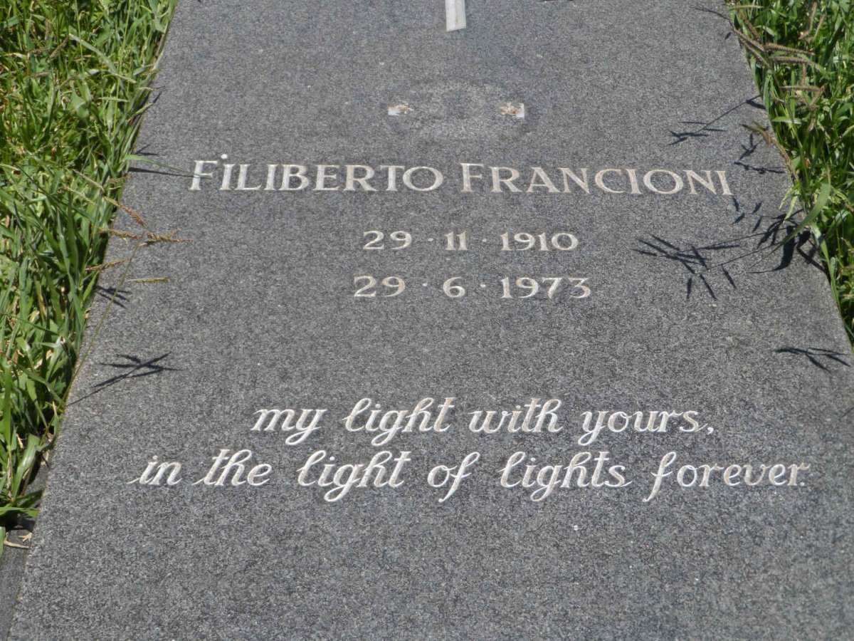FRANCIONI Filiberto 1910-1973