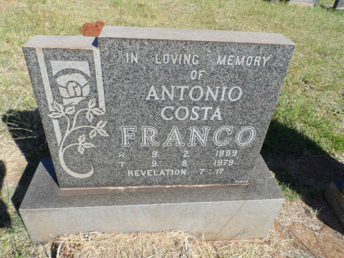FRANCO Antonio Costa 1899-1979