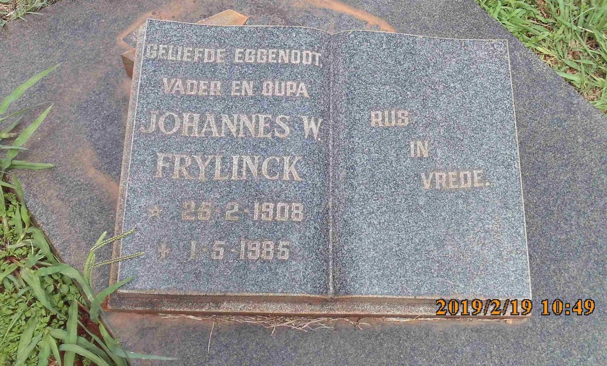 FRYLINCK Johannes W. 1908-1985