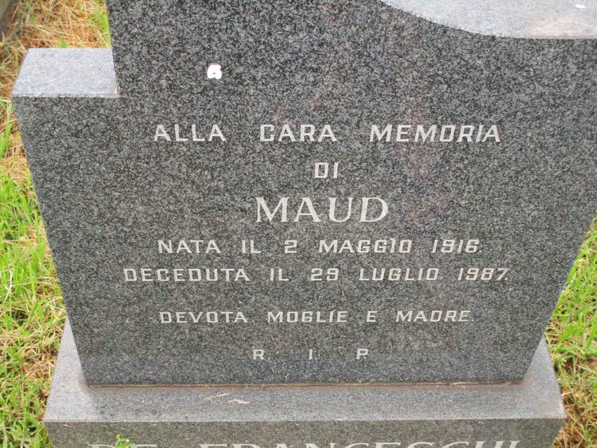 FRANCESCHI Maud, de 1916-1987