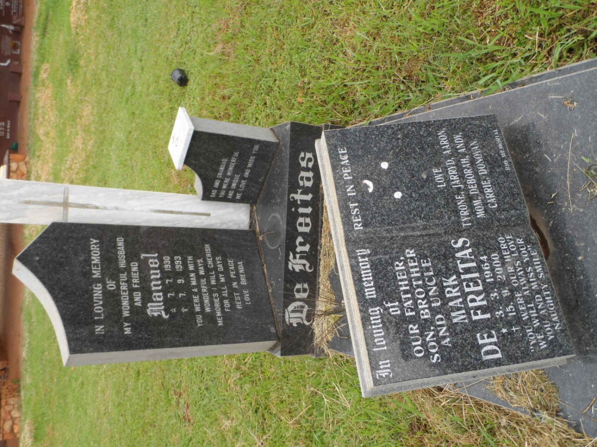 FREITAS Manuel, de 1930-1993 :: DE FREITAS Mark 1964-2000