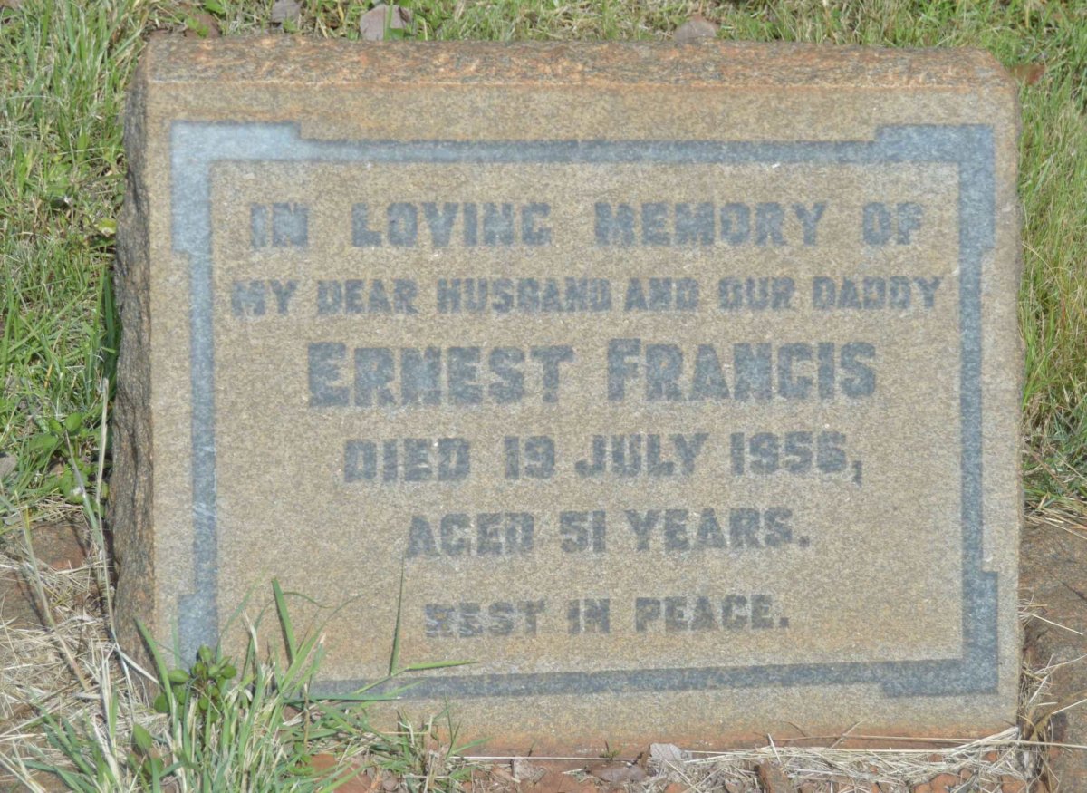 FRANCIS Ernest -1956