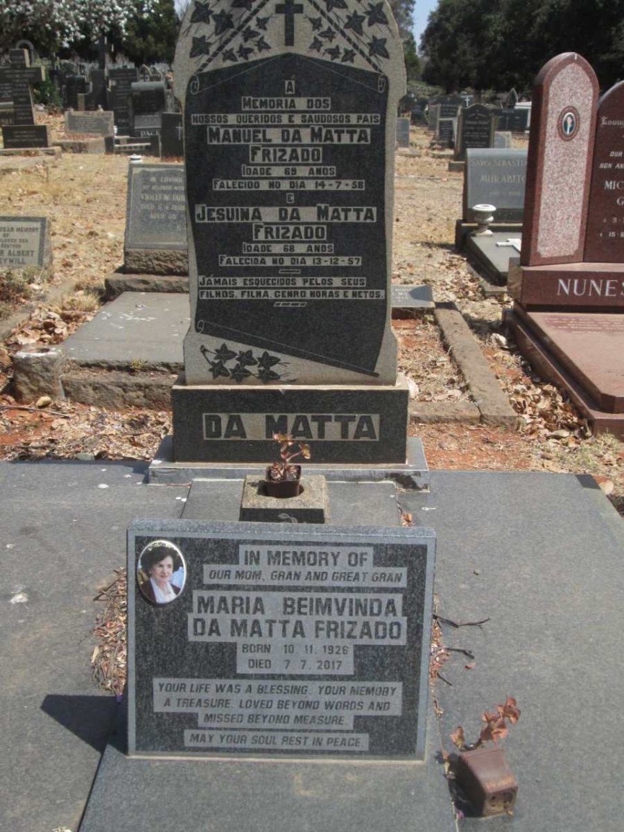 FRIZADO Manuel da Matta-1958 &amp; Jesuina -1957