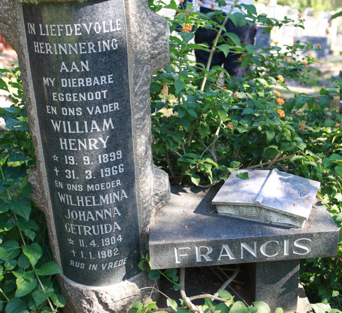FRANCIS William Henry 1899-1966 &amp; Wilhelmina Johanna Getruida 1904-1982