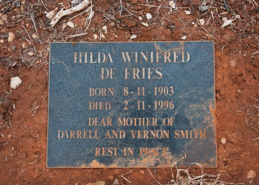 FRIES Eberhard, de 1908-1978 &amp; Hilda Winifred 1903-1996