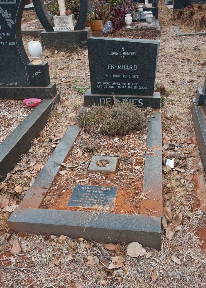 FRIES Eberhard, de 1908-1978 &amp; Hilda Winifred 1903-1996