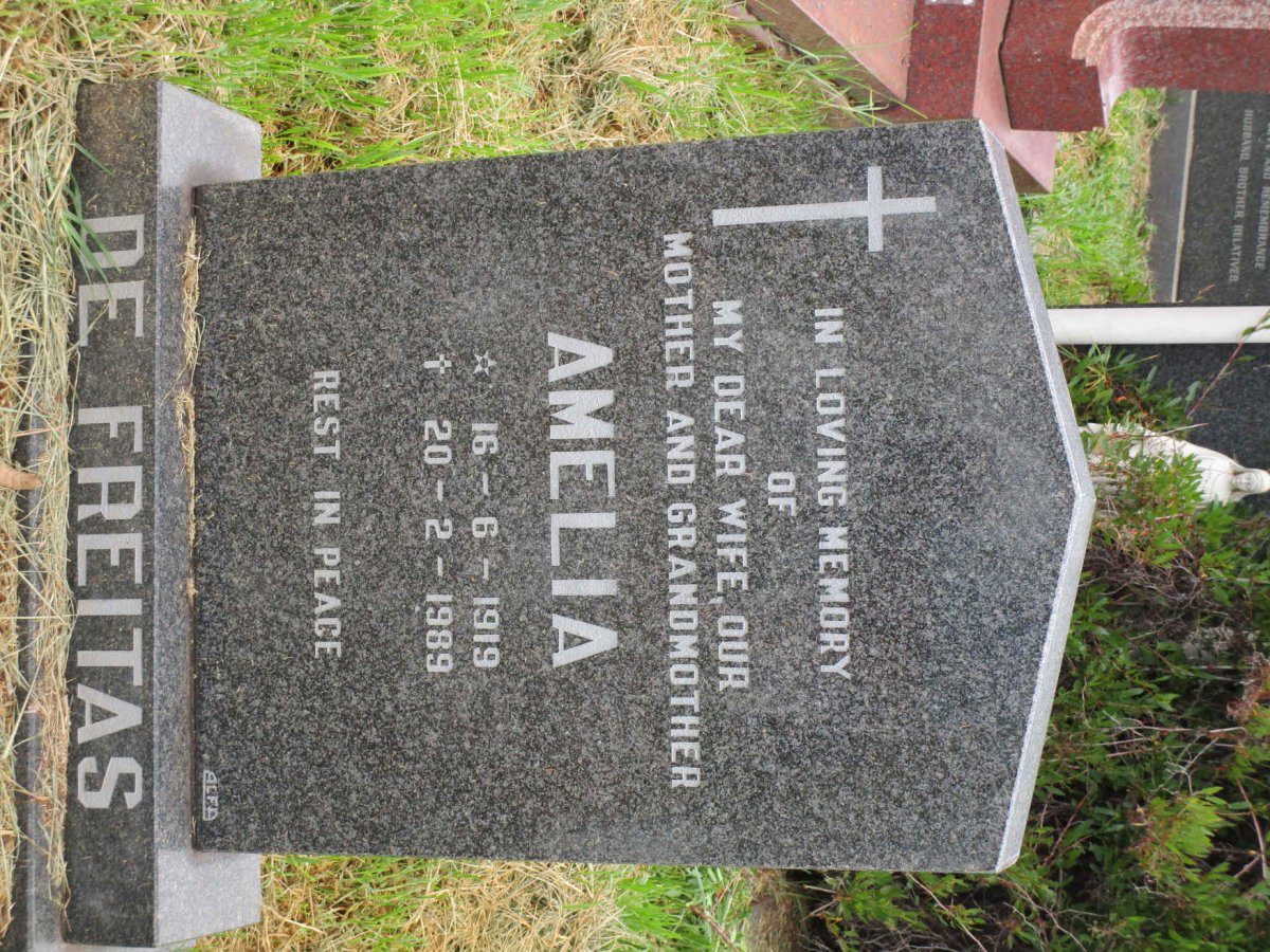FREITAS Amelia, de 1919-1989