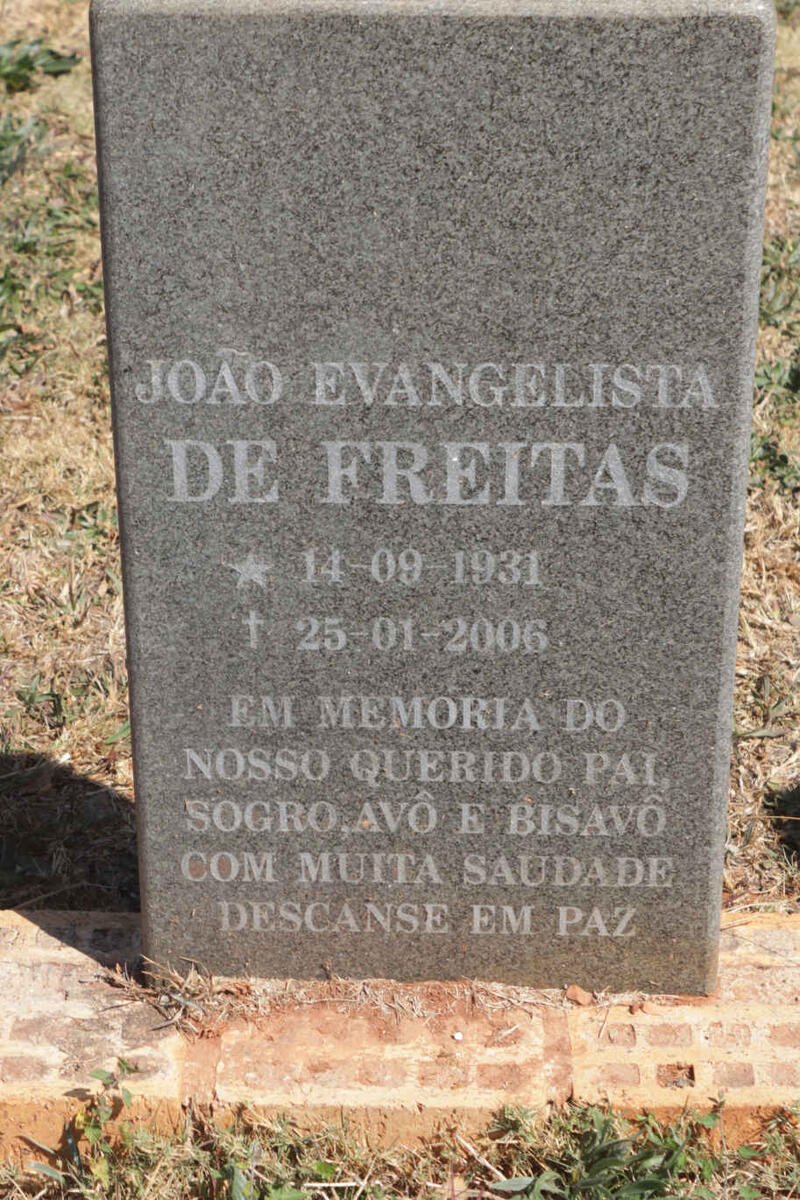 FREITAS Joao Evangelista, de 1931-2006